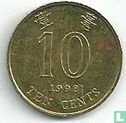 Hong Kong 10 cents 1998 - Afbeelding 1