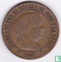 Spanje 5 centimos de escudo 1867 (8-puntige ster) - Afbeelding 1