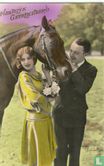 Hartelijk Gefeliciteerd - Romantisch paar met paard - Afbeelding 1