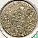 British India 1 rupee 1918 (Calcutta) - Image 1