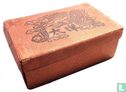 Mah Jongg Amerikaans Algemeen Bruinrode kartonnen 5-laden doos met draak - Bild 1