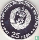 Bulgarije 25 leva 1990 (PROOF) "1992 Winter Olympics in Albertville" - Afbeelding 1