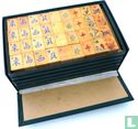 Mah Jongg Amerikaans merken Piroxloid kartonnen hoge doos met gouden Chinees - Bild 2