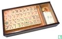 Mah Jongg Amerikaans merken Piroxloid houten schuifdoos met gouden Chinees - Bild 2