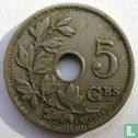 Belgien 5 Centime 1905 (FRA - A.MICHAUX - mit Punkt) - Bild 2