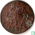 Zealand 1 duit 1757 (copper) - Image 1