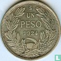 Chile 1 peso 1924 - Image 1