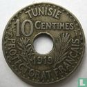 Tunesië 10 centimes 1919 (AH1337) - Afbeelding 1