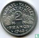Frankrijk 2 francs 1943 (B) - Afbeelding 1