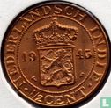 Indes néerlandaises ½ cent 1945 - Image 1