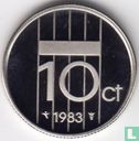 Netherlands 10 cents 1983 (PROOF) - Image 1