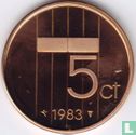 Netherlands 5 cents 1983 (PROOF) - Image 1