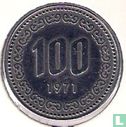 South Korea 100 won 1971 - Image 1