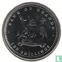 Uganda 100 shillings 2004 (staal bekleed met nikkel) "Tiger" - Afbeelding 2