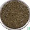 Tunesië 2 francs 1941 (AH1360) - Afbeelding 2