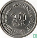 Singapour 20 cents 1982 - Image 1