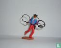 Cowboy with lasso (purple red) - Image 1