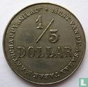 Nederlands-Indië 1/5 dollar 1902 Plantagegeld, Sumatra, Asahan Tabak maatschappij SILAU  - Bild 1
