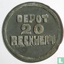20 cents 1815 Bedelaarsgesticht Rekem (misslag) - Image 1