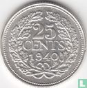 Netherlands 25 cents 1940 - Image 1