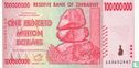 Zimbabwe 100 Million Dollars 2008 - Afbeelding 1