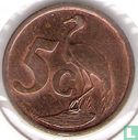 South Africa 5 cents 2000 (old coat of arms) - Image 2