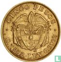Kolumbien 5 Peso 1922 - Bild 2
