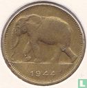 Congo belge 1 franc 1944 - Image 1