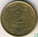 Kazakhstan 2 tyin 1993 (brass plated zinc) - Image 1