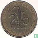 États d'Afrique de l'Ouest 25 francs 1972 - Image 2