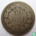 Sweden 50 öre 1875 (big letters) - Image 1
