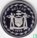 Belize 1 dollar 1978 (PROOF - zilver) "Scarlet macaw" - Afbeelding 1