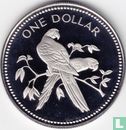 Belize 1 Dollar 1978 (PP - Silber) "Scarlet macaw" - Bild 2