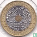 Frankrijk 20 francs 1993 "Mediterranean games" - Afbeelding 1