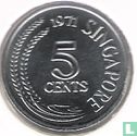 Singapur 5 Cent 1971 "FAO" - Bild 1