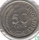Singapour 50 cents 1970 - Image 1