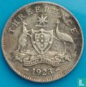 Australie 3 pence 1923 - Image 1