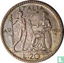 Italië 20 lire 1927 - Afbeelding 1