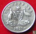 Australië 3 pence 1921 (geen muntteken) - Afbeelding 1