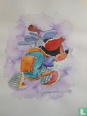 Origineel aquarel van Mickey Mouse - Golf - Kim Raymond  - Afbeelding 1