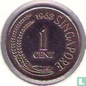 Singapour 1 cent 1968 - Image 1