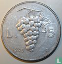 Italië 5 lire 1948 - Afbeelding 1
