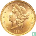 United States 20 dollars 1884 (S) - Image 1