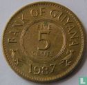 Guyana 5 cents 1987 - Image 1