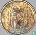 Spanje 2 peseta 1870 (1874) - Afbeelding 2