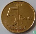 België 5 francs 2001 (FRA) - Afbeelding 1