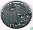 Belgique 1 franc 1996 (FRA - fauté) - Image 1
