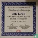 Verenigde Staten 1 ounce silver 2013 "Love" - Afbeelding 3