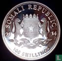 Somalië 100 shillings 2014 (kleurloos) "Elephant" - Afbeelding 1