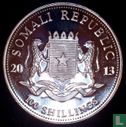 Somalië 100 shillings 2013 (kleurloos) "Elephant" - Afbeelding 1